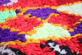Colorful Moroccan handmade Kilim rug Pouf