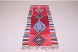 Hand knotted Runner moroccan azilal carpet 2.8 FT X 8.3 FT
