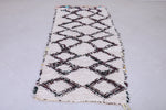 Vintage handmade moroccan berber rug 3 FT X 6.5 FT