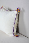 Striped moroccan pillow 14.9 INCHES X 15.7 INCHES