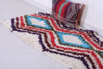 Vintage handmade moroccan berber rug 2.5 FT X 5.9 FT