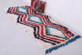 Vintage handmade moroccan berber rug 2.5 FT X 5.9 FT