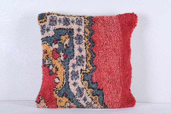 Two Moroccan handwoven rug pillows