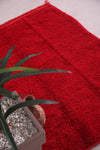 Red berber Moroccan carpet  3.5 FT X 4.8 FT