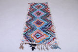 Vintage handmade moroccan berber rug 2.5 FT X 6.6 FT