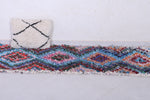 Vintage handmade moroccan berber rug 2.5 FT X 6.6 FT
