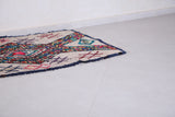 Small colorful carpet moroccan Azilal rug 3.5 FT X 5.9 FT