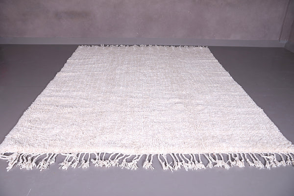 Creamy & white patterned custom Moroccan rug – Handmade luxury