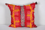 Vintage kilim moroccan pillow 16.5 INCHES X 17.7 INCHES