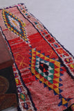 Vintage handmade moroccan berber rug 2.4 FT X 7.6 FT