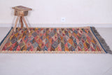 Colorful moroccan handwoven kilim 3.5 FT X 5.2 FT