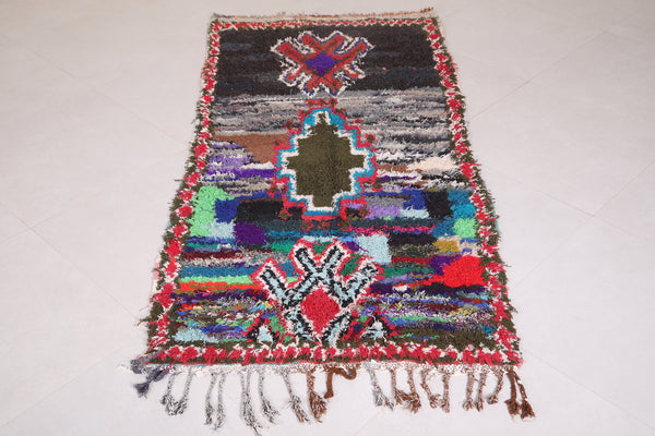 Runner azilal Moroccan colorful Rug 3.1 FT X 6.6 FT