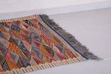 Colorful moroccan handwoven kilim 3.5 FT X 5.2 FT