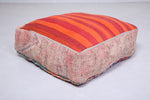 Two azilal handmade azilal berber rug old poufs