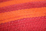 Two azilal handmade azilal berber rug old poufs