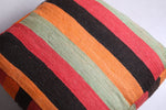 Two Moroccan berber handwoven rug poufs