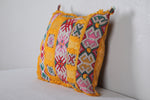 Vintage kilim moroccan pillow 16.5 INCHES X 18.5 INCHES