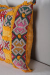 Vintage kilim moroccan pillow 16.5 INCHES X 18.5 INCHES