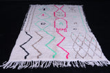 Handmade azilal colorful moroccan rug 4.5 FT X 7.2 FT