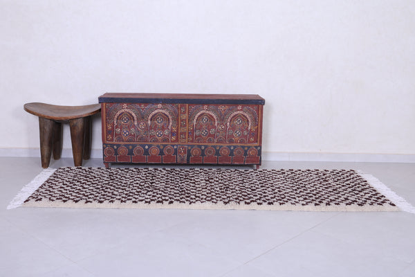 Entryway Moroccan Checkered rug - Custom handmade Berber carpet