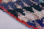 Colourful handmade moroccan berber rug 2.6 FT X 5.6 FT