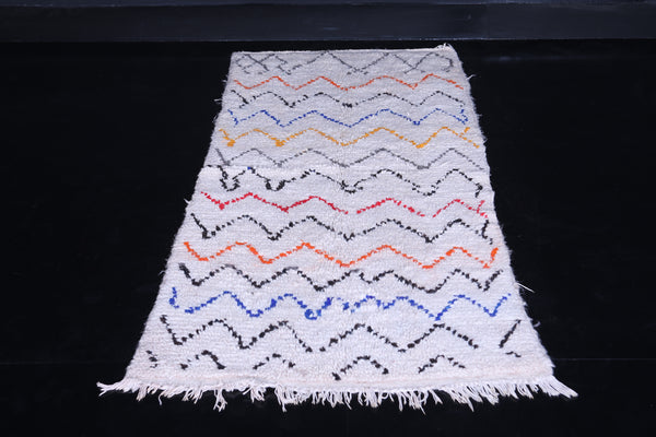 Azilal berber runner rug – 2.7 x 6.3 ft handwoven Moroccan carpet
