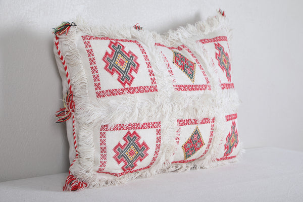 Striped moroccan pillow 16.1 INCHES X 21.2 INCHES
