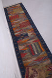 Moroccan runner colorful handwoven kilim 2 FT X 8.3 FT