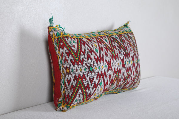 Striped moroccan pillow 12.9 INCHES X 19.2 INCHES