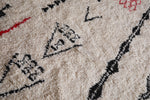 Handmade azilal Moroccan berber Rug 6 FT X 8.3 FT
