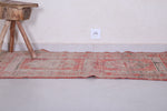 Old vintage handmade berber rug 2.5 FT X 5.1 FT