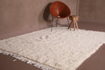 All wool berber moroccan carpet - 6 FT X 8 FT