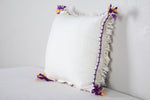 Vintage moroccan pillow 14.9 INCHES X 14.9 INCHES