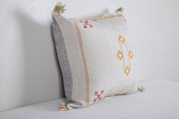 Striped Moroccan pillow 16.9 INCHES X 17.7 INCHES