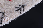 Azilal Woolen berber moroccan carpet 4.9 FT X 7.5 FT