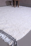 White Moroccan shag carpet - Custom handmade rug