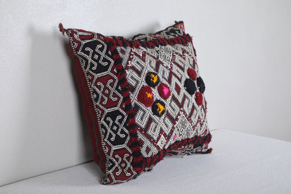 kilim moroccan pillow 16.9 INCHES X 18.8 INCHES