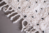 All wool beni ourain rug, Handmade berber dots rug - Custom Rug