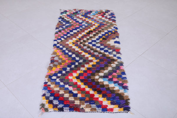 Colorful berber runner rug – 2.2 x 5.6 FT, vibrant Moroccan design