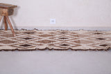 Vintage handmade moroccan runner rug 2.4 FT X 6 FT