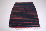 Square handwoven moroccan berber rug - 4 FT X 5.7