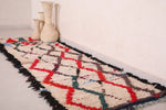 Colorful berber moroccan runner Rug 2.3 FT X 6.7 FT