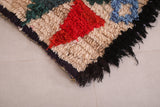 Colorful berber moroccan runner Rug 2.3 FT X 6.7 FT