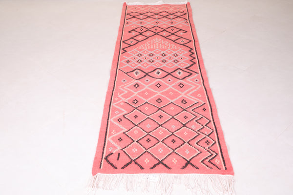 Handmade runner berber Moroccan rug - 2.7 FT X 9.2 FT | Unique artisanal design