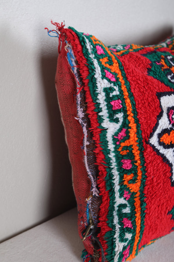 Vintage kilim moroccan pillow 14.5 INCHES X 20.8 INCHES
