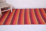 Moroccan colorful handwoven fabric 5.6 FT X 9.4 FT