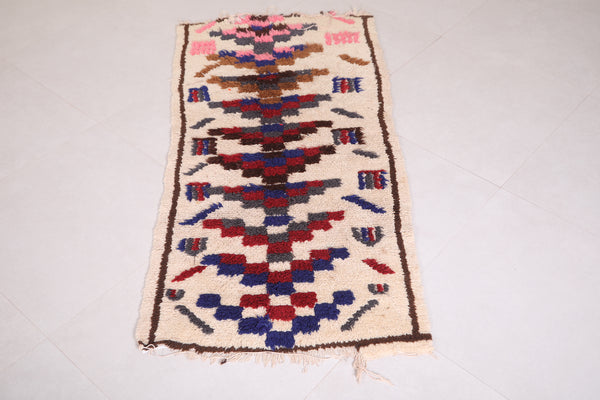 Azilal runner berber moroccan Rug 2.4 FT X 5.2 FT