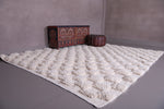 Moroccan shaggy checkered carpet - Custom Handmade Moroccan rug