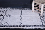beni ourain all wool berber moroccan carpet 3.2ft x 4.9ft