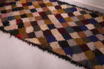 Long boucherouite moroccan carpet 2.7 FT X 6.9 FT